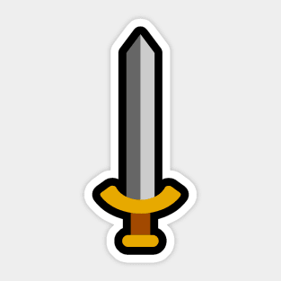 Minimalist Sword Icon (Light) Sticker